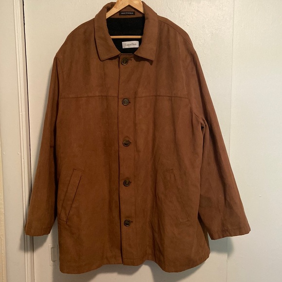 Calvin Klein Other - Calvin Klein Faux Suede Lined Winter Coat